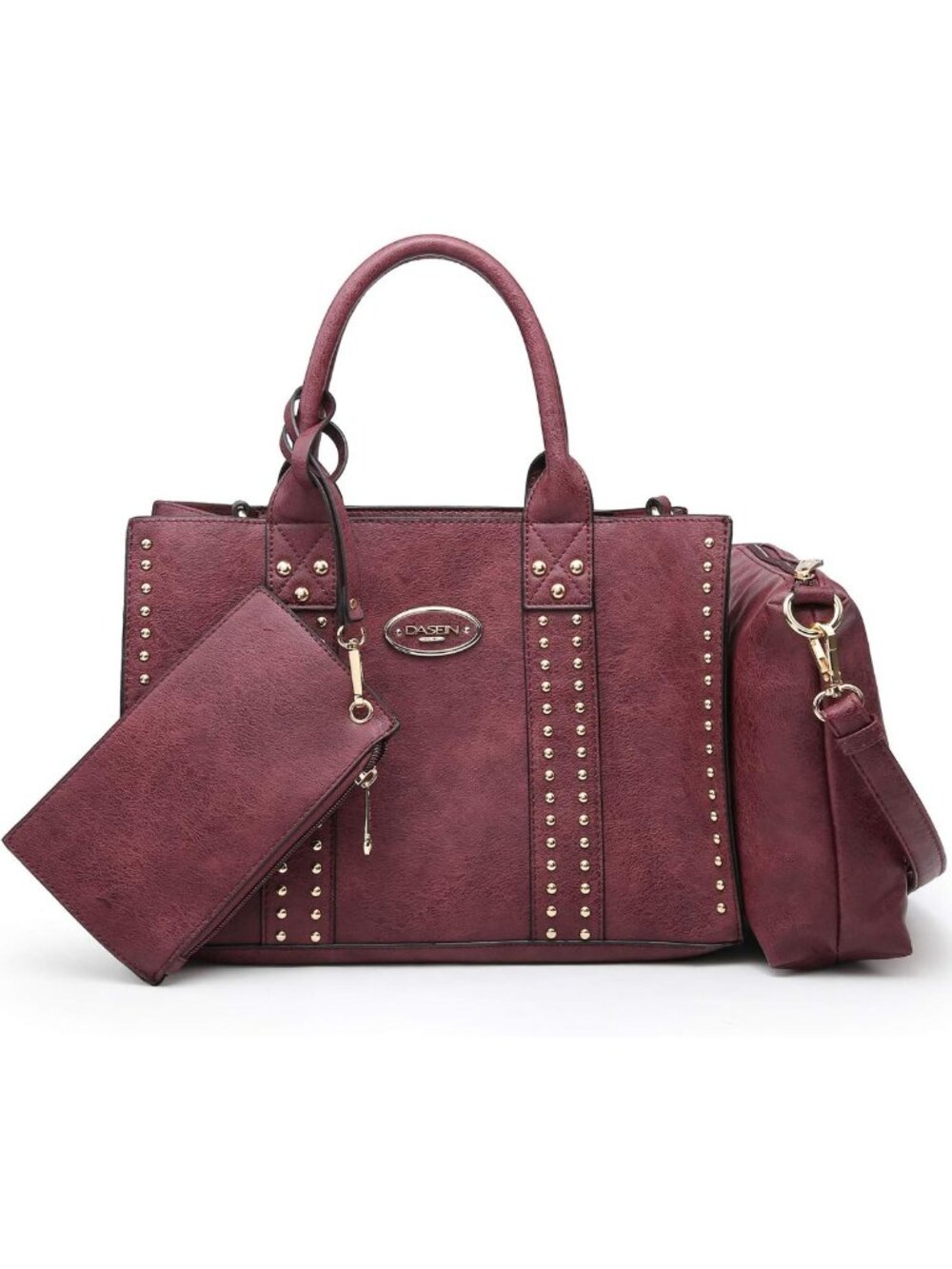 Stylish Women's Tote & Wallet Set - 3-Piece Handbag Collection, Satchel & Hobo